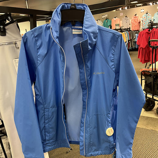 Columbia/哥伦比亚 女士WATERPROOF 可隐藏帽立领防水外套 可收纳 商品图3