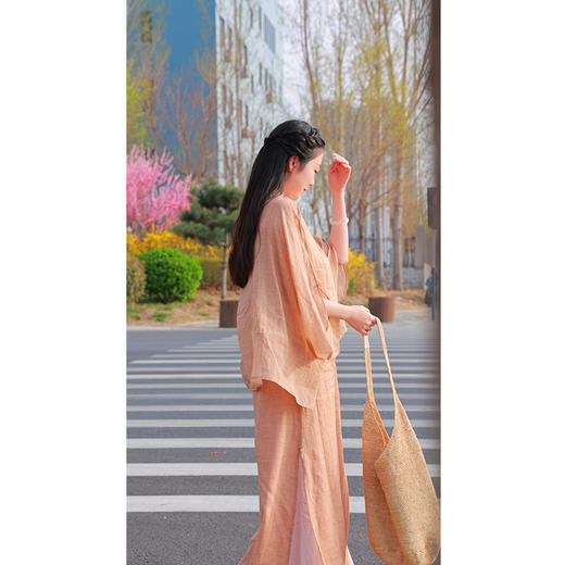 【抖音专属】新中式上衣（25708167褐锦-结缘款） 商品图2