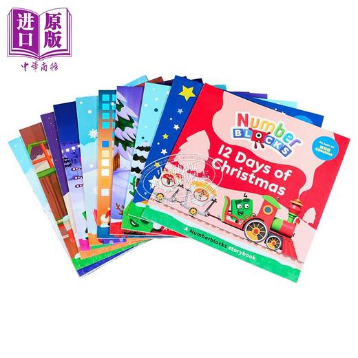 【中商原版】数字积木字母积木故事套装10本一套Numberblocks Alphablocks and Colourblocks Christmas Countdown Collection 商品图1