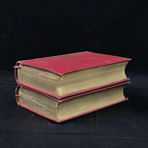 【法语】约19世纪后期 莫里哀全集（全2卷） 10幅彩色插图 真皮脊精装32开 商品图1