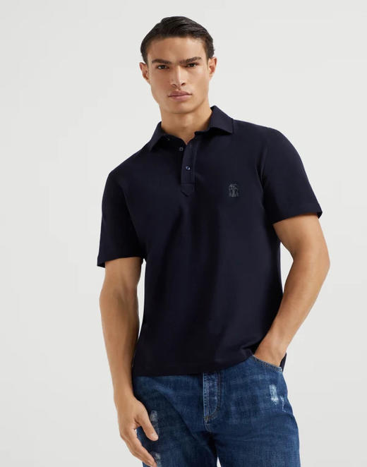 B.C 丝光珠地面料 翻领短袖T恤  TX423 商品图0