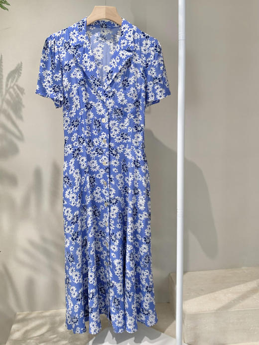 【高品质私服】【RL花卉皱纱连衣裙】温柔舒爽，布面光泽如丝，手感细腻丝滑G0726-CC【无标出货 介意慎拍】 商品图6