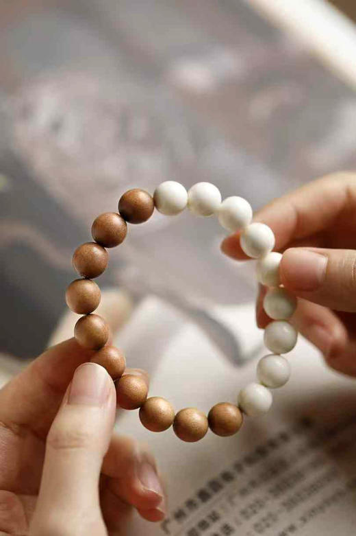 老山檀香-鹿角【鸣安】手串10mm*19颗 商品图2