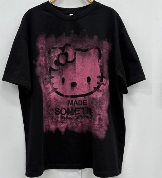 MZ圆领卡通图案短袖T恤（黑）夏季 952010580321 商品图1