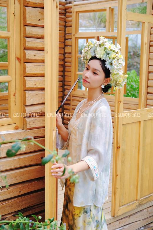 【门店同款】ENJOY夏季云敛-春光推盏薄纱雾语中式外套 162266741 商品图7