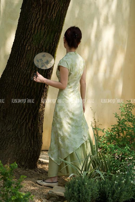 【门店同款】ENJOY夏季云敛-春光推盏竹影刺绣裙 162201551 商品图6