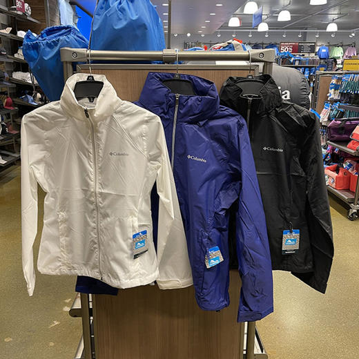 Columbia/哥伦比亚 女士WATERPROOF 可隐藏帽立领防水外套 可收纳 商品图1