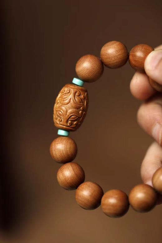 善洲°原创老山檀香手串15mm*13颗 商品图7