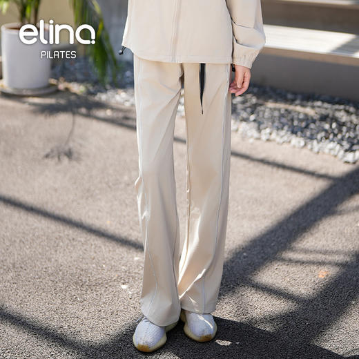 一恋•普拉提 2025春季新款宽松百搭阔腿裤垂坠感时尚工装运动裤EML4185 商品图3