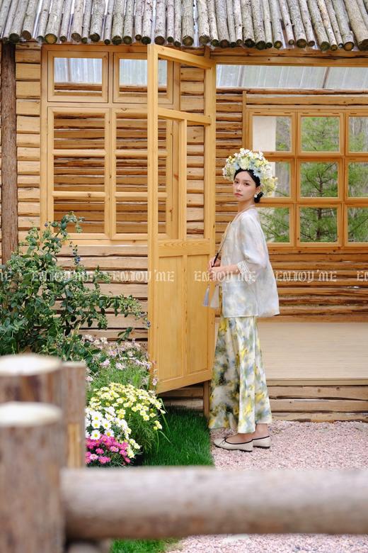 【门店同款】ENJOY夏季云敛-春光推盏薄纱雾语中式外套 162266741 商品图5