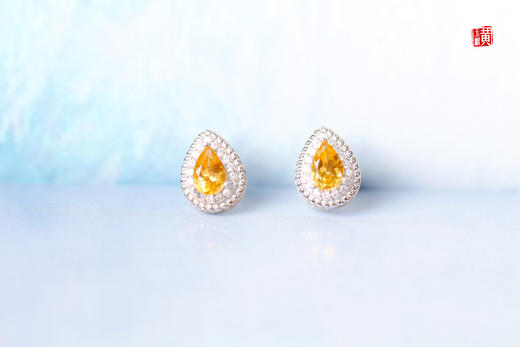 【嫣然】黄水晶耳钉 商品图5
