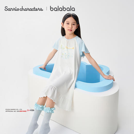 【酷洛米IP】巴拉巴拉女童睡裙儿童家居服夏季空调服裙子 商品图1