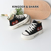 经典鲨2025春季新品时尚高帮百搭圆头系带平底潮流休闲鞋板鞋女KW142-517071 商品缩略图0