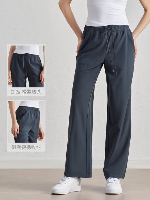 高腰宽松丨褶皱加宽阔腿裤AD52036 商品图1