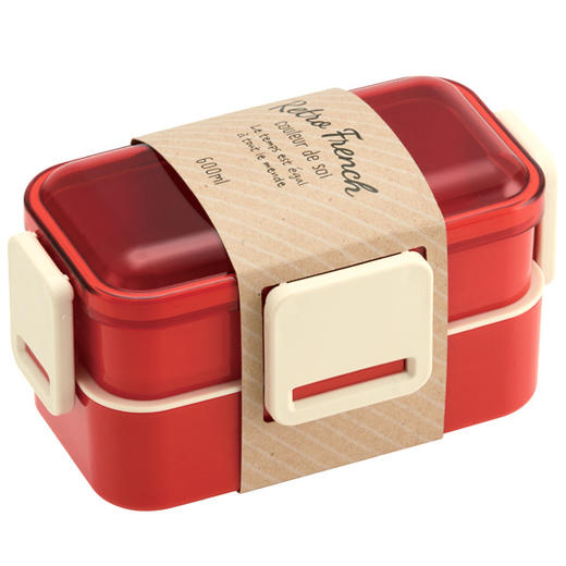 日本进口Skater抗菌双层饭盒草绿色 商品图2