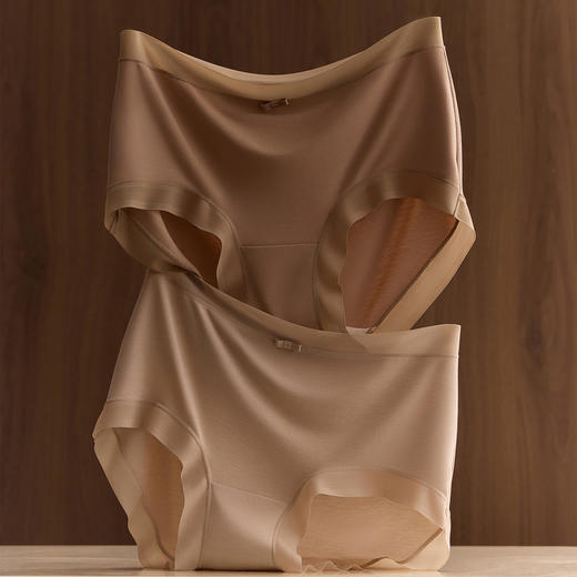 敲柔好舒服~ 80S chao细桑蚕丝裸肌感女士内裤 - 拍4送1，到手5条 商品图1