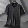 【冰丝】【DPF】大依优型大码V领短袖T恤加肥加大码时尚冰丝速干半袖上衣男士夏季新款 商品缩略图2