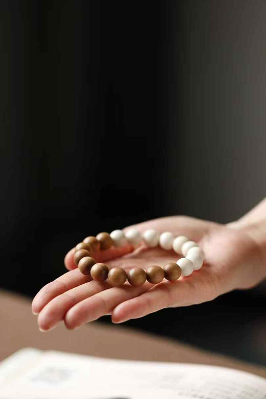 老山檀香-鹿角【鸣安】手串10mm*19颗 商品图4