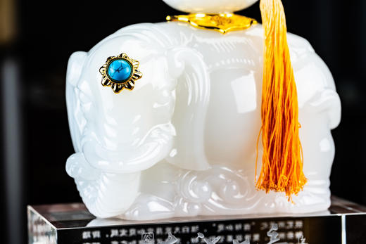 琉璃玉吉祥大象摆件 商品图6
