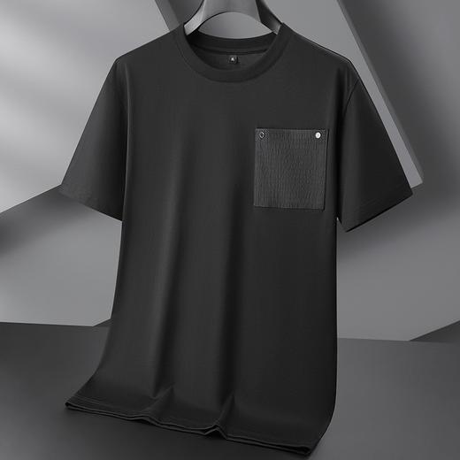 【丝光棉】【DPF】大依优型大码短袖T恤圆领加肥加大丝光棉夏季肥佬时尚潮流半袖男士上衣胖子 商品图2