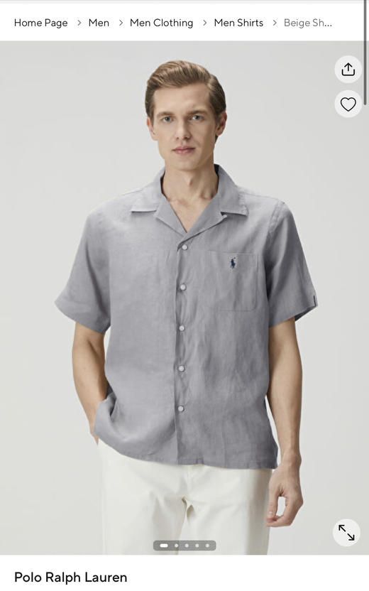 P0L0 纯棉牛津纺面料短袖衬衫 TX424 商品图3