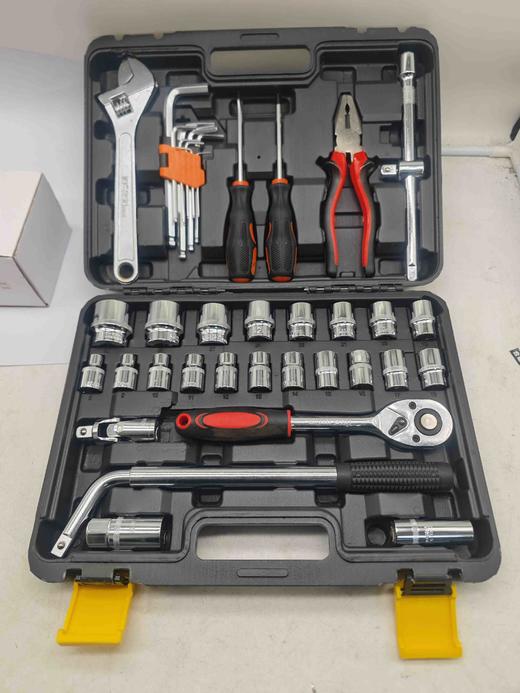 【货号04172】包邮精品40件套工具套装组合扳手活动扳手老虎钳大飞棘轮扳手套筒 商品图4