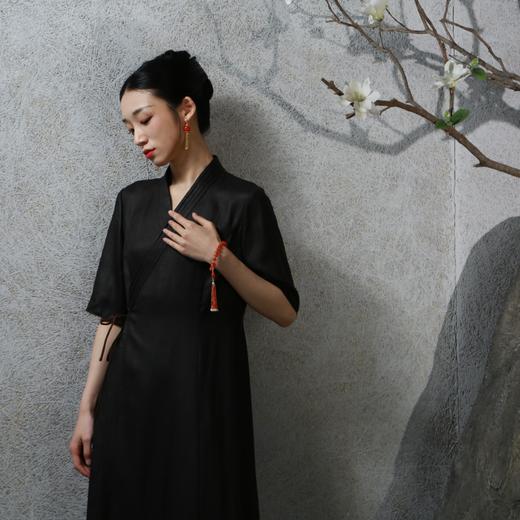 吉祥衣家中国风新中式复古女装2025新款春夏款休闲女装来仪连衣裙 商品图0