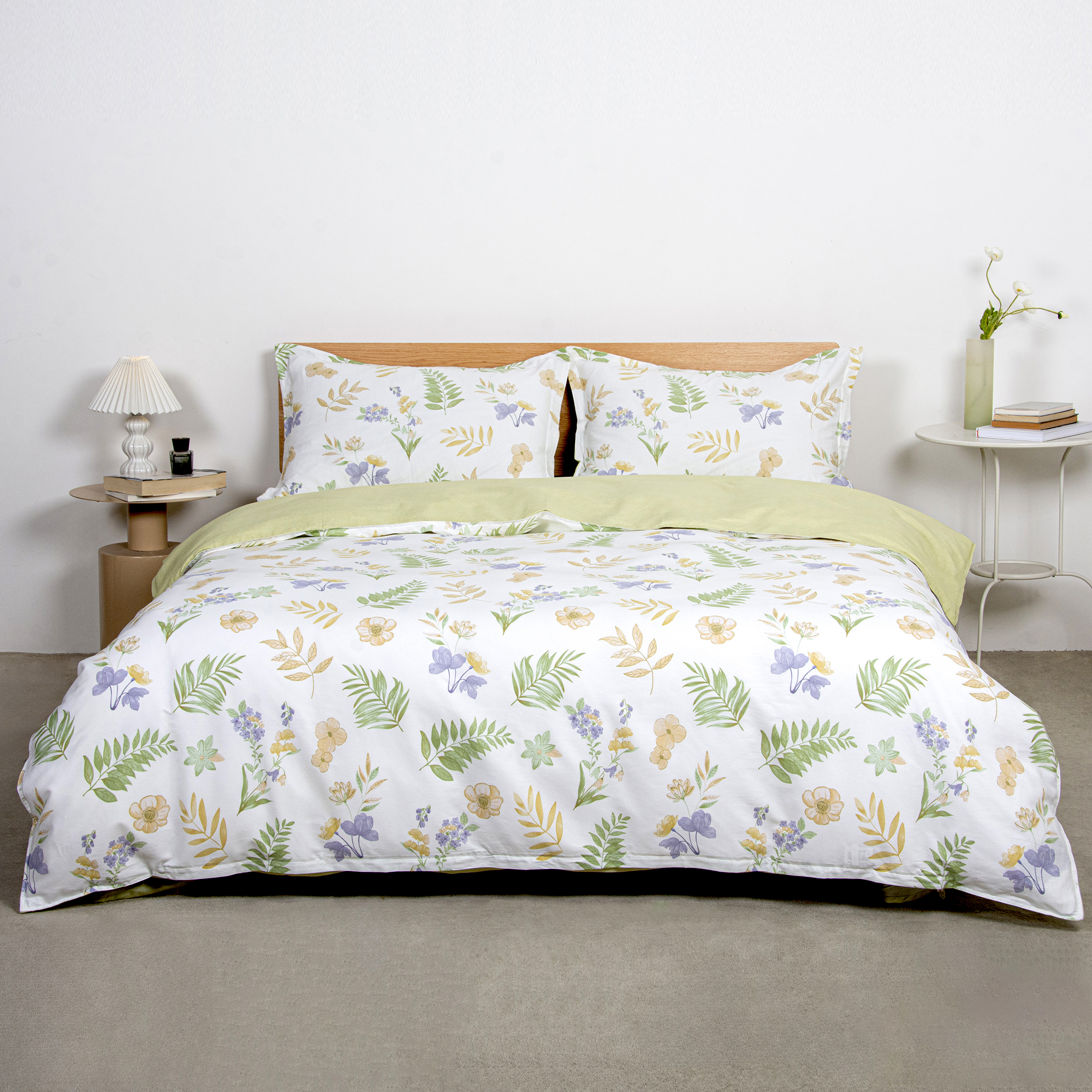 全棉印花四件套纯棉小清新AB版设计床上用品