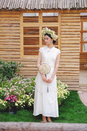 【门店同款】ENJOY夏季云敛-春光推盏蝶与刺绣裙 162201631