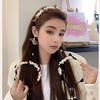 网红新款发箍女款高级感发饰新款蝴蝶结头饰珍珠流苏古风头箍发卡子 商品缩略图3