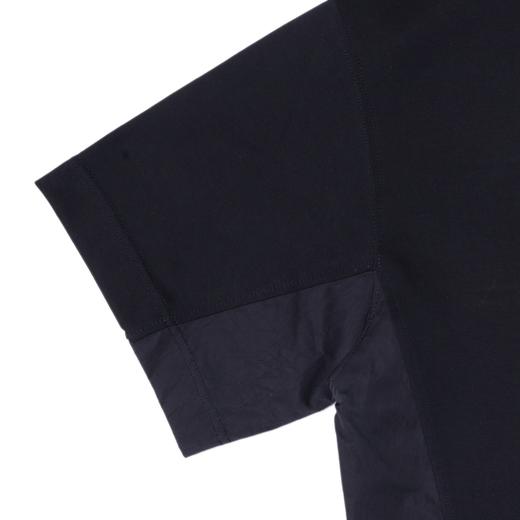 38838夏季高级感新款韩版简约纯色拼接圆领短袖T恤休闲百搭时尚上衣 商品图3