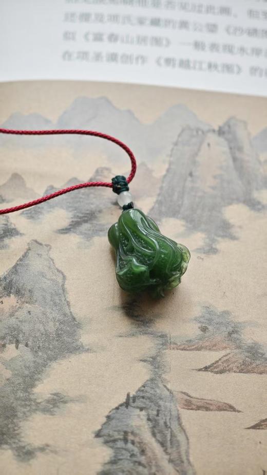 至味清欢·和田玉白菜吊坠【嘉石313】 商品图5
