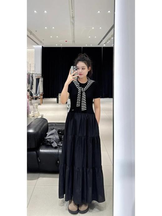 【高品质私服】【MC针织拼接中低腰塔裙连衣裙】合身自如 稳定有型 舒适延展/包容女性身躯G1204-CC【无标出货 介意慎拍】 商品图5