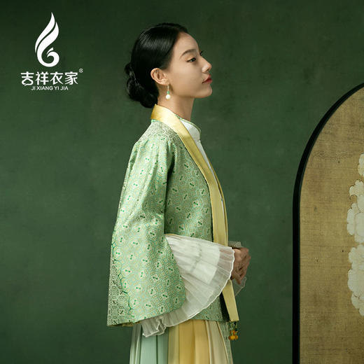 吉祥衣家中国风女装2025春秋新款高端气质上衣芳心尘外洁外套 商品图2