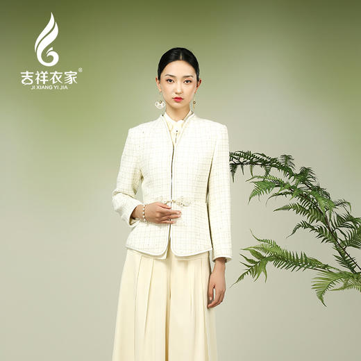 吉祥衣家2025新品小香风气质高级感新中式女装上衣风华绝代外套 商品图3