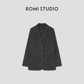 ROMI STUDIO“松弛有型”纯棉柔软薄款平驳领休闲西装 RWBAW61742