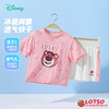 迪士尼【草莓熊凉感套装】25夏新款女童冰感短袖T恤透气短裤运动套装ZD2ET041 商品缩略图0