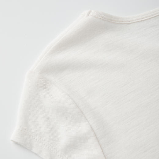 ROMI STUDIO“肤感至上”绵羊毛混纺轻柔弹力圆领短袖T恤RWBWSH1632【发货时效25天】 商品图3