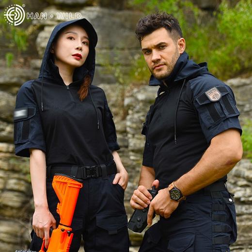 【硬朗简约 耐磨防刮透气】龙甲短袖作战训练服蛙服ds(hy) 商品图2