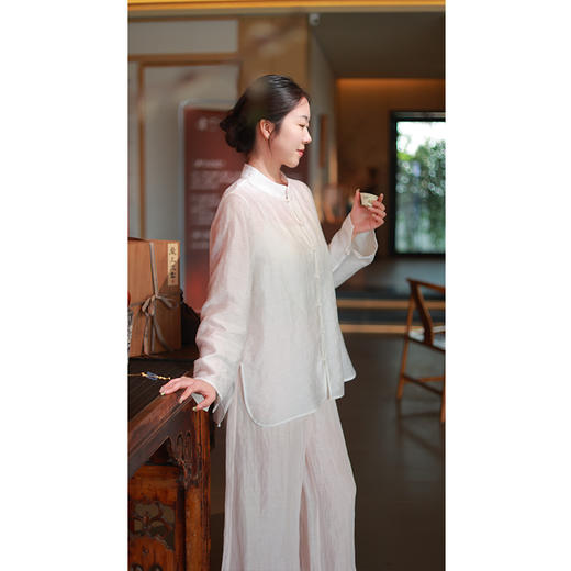 【2026东衣作】新中式衬衣（25710165清流-设计师） 商品图0