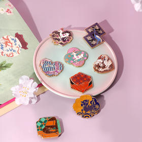 角楼咖啡瑞兽吉祥祥纹徽章