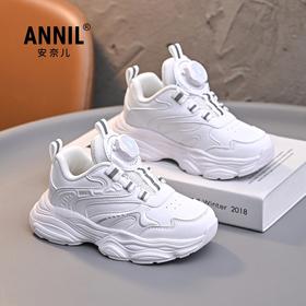 ANNIL/安奈儿儿童运动鞋春季学生校园男童小白鞋女童鞋老爹跑步鞋子HM5105243