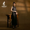 吉祥衣家国风新中式2025春夏款气质显瘦修身女装独上青舟马甲裙 商品缩略图0