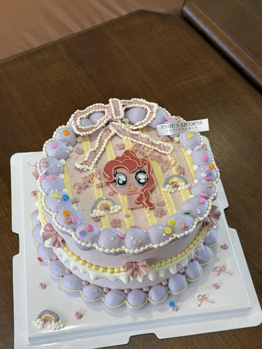 小马宝莉手绘复古生日蛋糕 商品图0