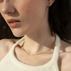 赠小金豆耳钉【JEWELLERY  14K银镀金项链】项链45cm 小金豆3mm 经典法式 高贵优雅 低调不张扬 商品缩略图1