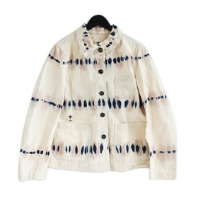 【95新】Dior迪奥米白色扎染牛仔外套中性款现售价：3700！270325NJS04