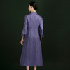 吉祥衣家紫罗国风新中式复古高端气质优雅春夏女装曲意风华连衣裙 商品缩略图4