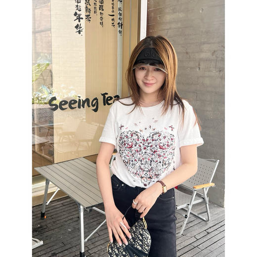 Di*r 25 春夏 T 恤|满满手工刺绣 商品图3