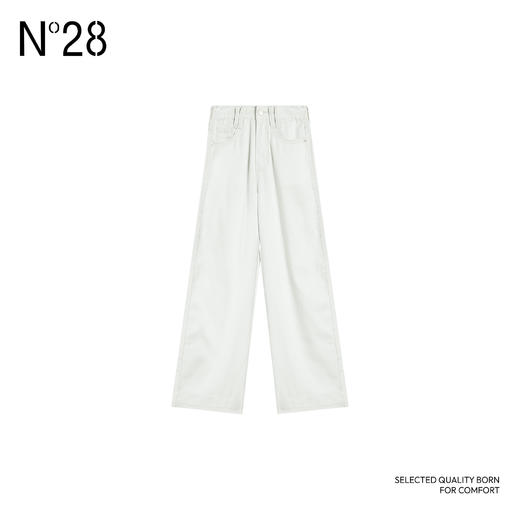 【破价】2025‘星河’春季新款牛仔裤 宽松高腰休闲纯色百搭阔腿裤895241K003 商品图5