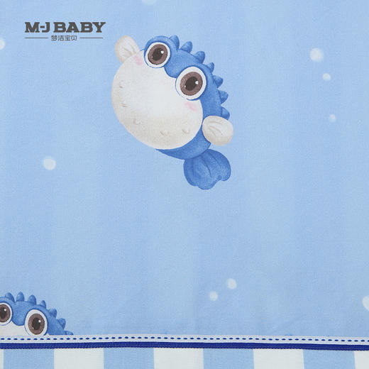 【春上新】10楼 梦洁宝贝 三/四件套 棉莱赛尔印花小河豚  吊牌价999-1299元  活动价699-899元 商品图1